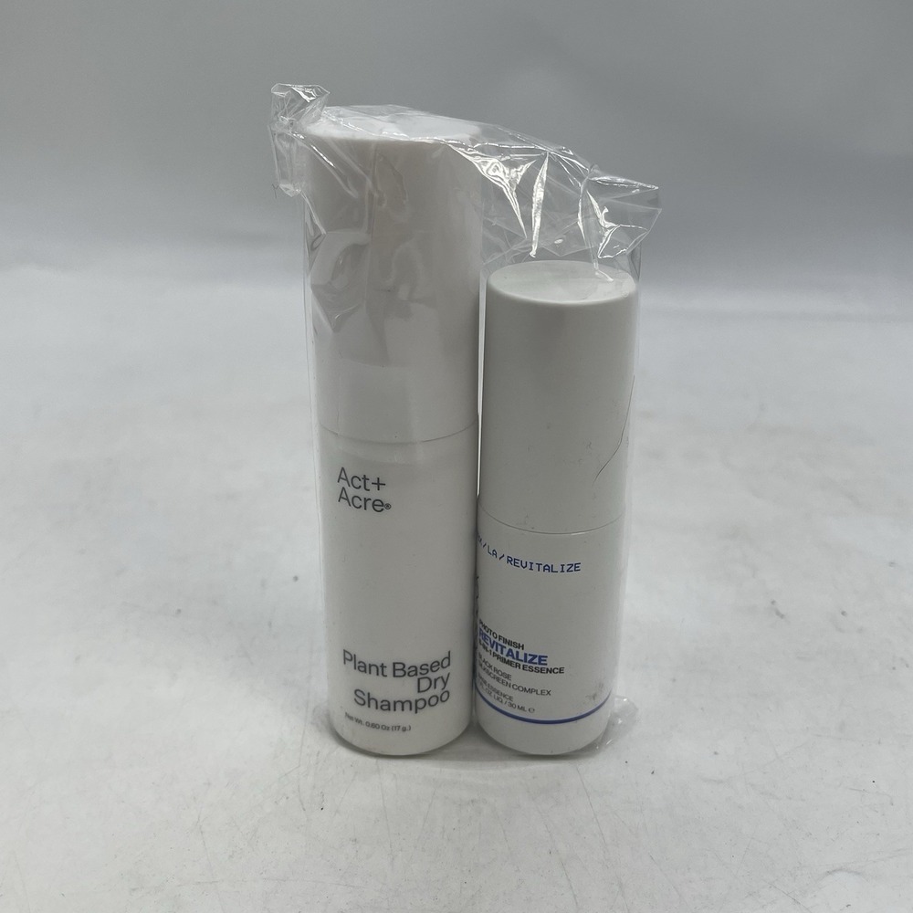 Act+Acre Volumizing Dry Shampoo 0.60oz Set with Smashbox Primer New Sealed